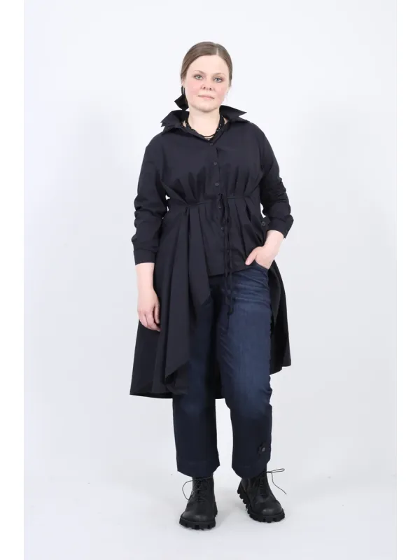 Pluslavie (Plü) - Cropped Stretch-Jeans Darkblue - 10030 - Stilecht - Bild 1