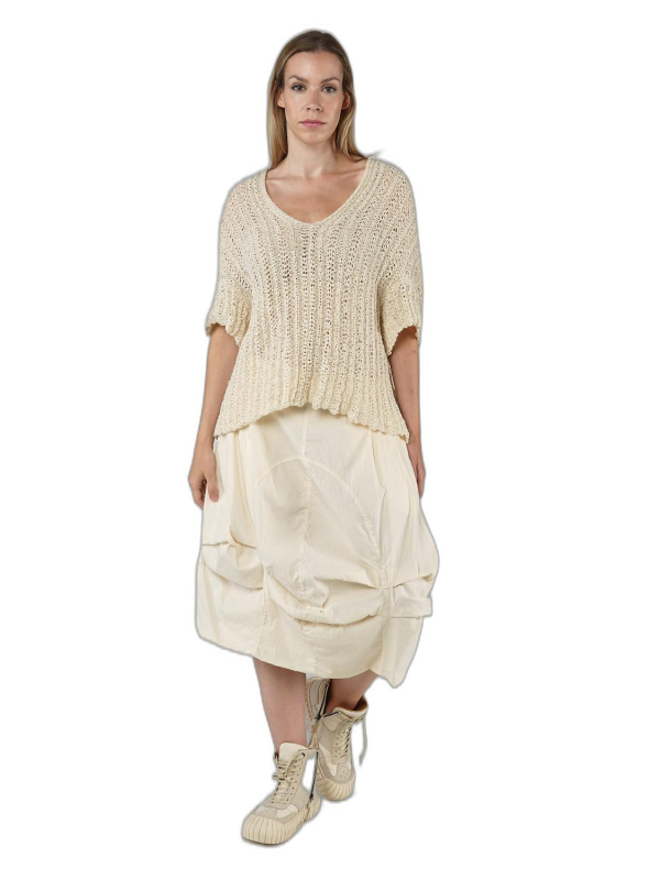 Rundholz DIP - Kastenförmiger papier strick pullover - 1252450701