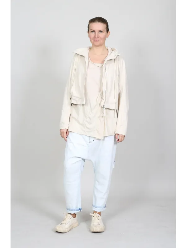 Rundholz - Gerade geschnittene Baumwolljacke mit breitem Bund - 1261271115 - Stilecht - Bild 1