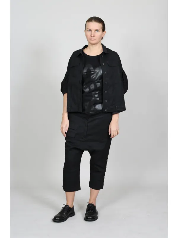 Rundholz DIP - Ausgestellte Baumwolljacke mit N&auml;hten - 1262071116 - Stilecht - Bild 1