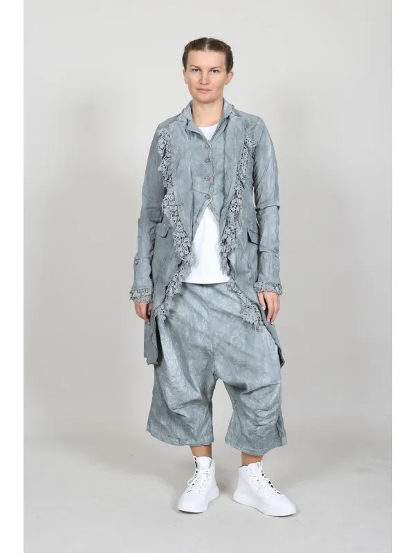 Rundholz DIP - Bananenf&ouml;rmiger Mantel mit Volant - 1262241205 - Stilecht - Bild 1