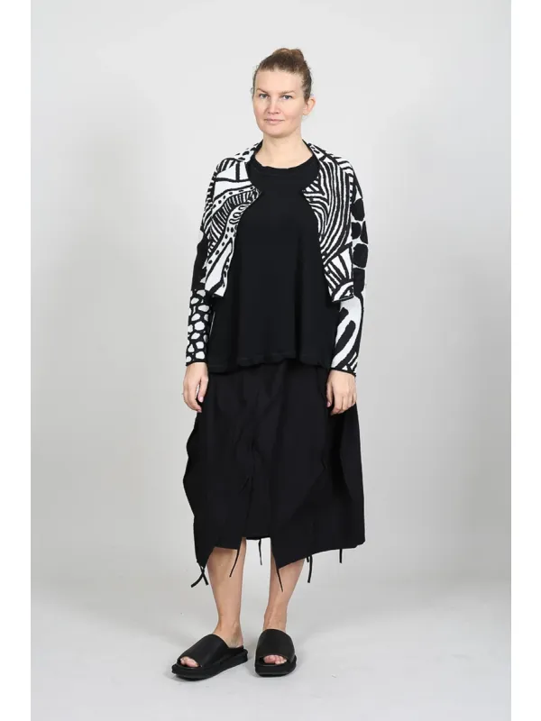 Rundholz Black Label - Flared T-Shirt with Seams - 1263230508 - Stilecht - Image 1