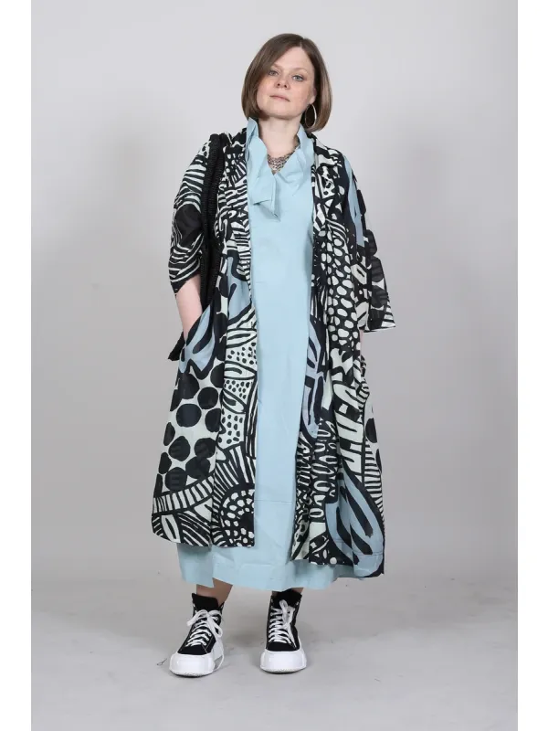 Rundholz Black Label - Robe en coton évasée avec détails - 1263600907 - Stilecht - Image 1