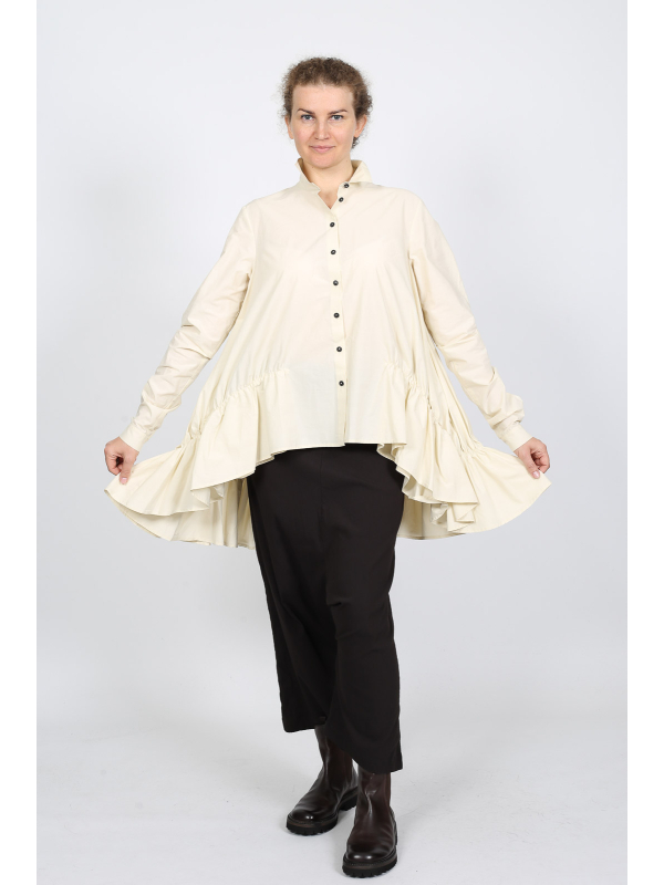 Rundholz - Rundholz A-line tunic blouse made of 100% cotton - 2251231905