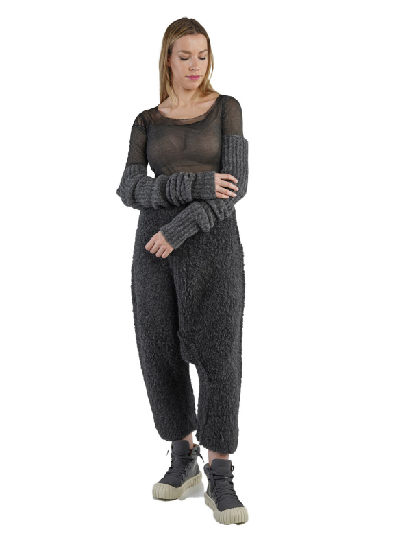 Rundholz DIP - Manchettes longues pour les bras Manchettes pour les jambes Laine à grosses mailles black Black Melange - 2242443107