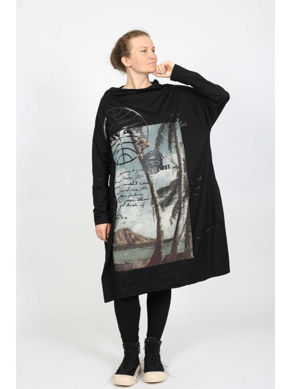 Rundholz DIP - Robe ballon élégante en 100% coton avec impression - 2252300906 - Stilecht - Image 1