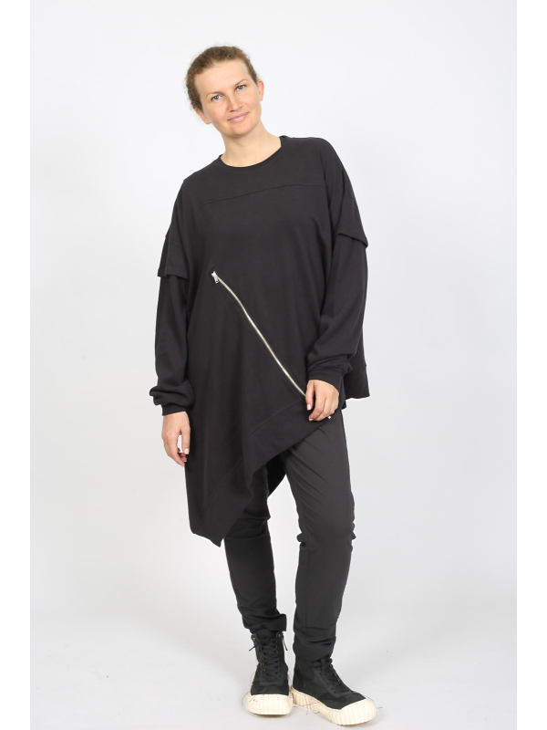 Rundholz Black Label - Черные брюки Relaxed Fit из высококачественного материала - 2253630102 - Stilecht - Изображение 1