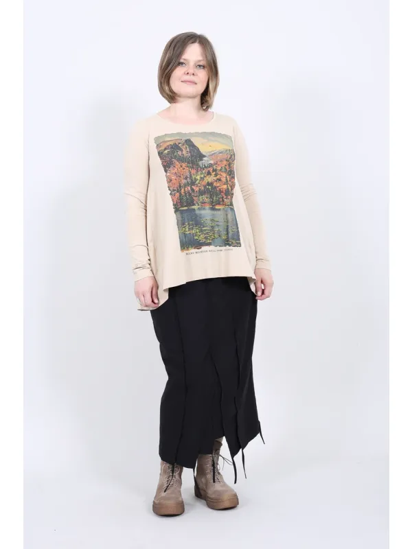 Rundholz Black Label - А-силуэтная футболка с принтом - 2263390502 - Stilecht - Изображение 1