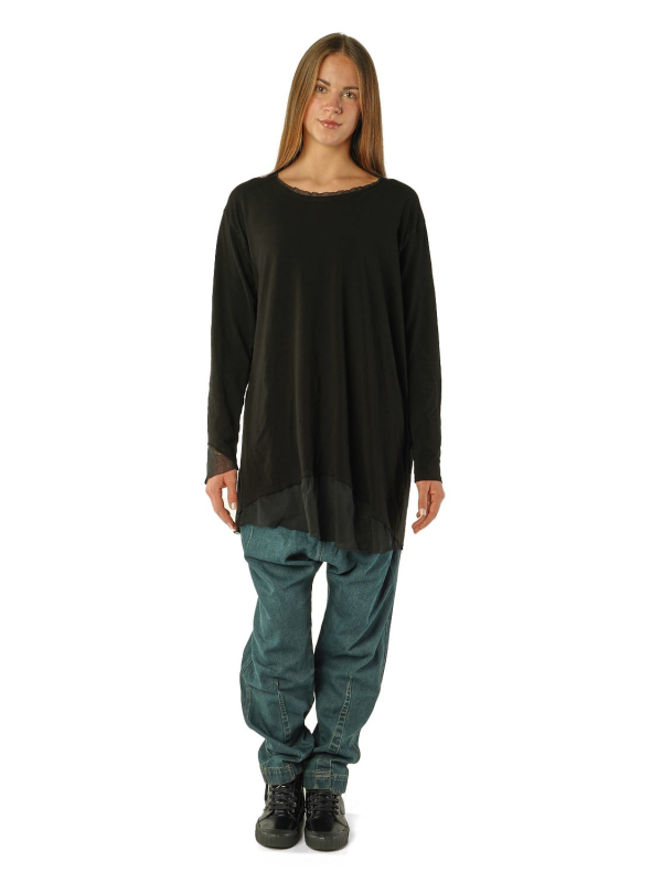Rundholz Black Label - Oversize-tunika mit mesh - 2263510503 - Stilecht - Bild 1