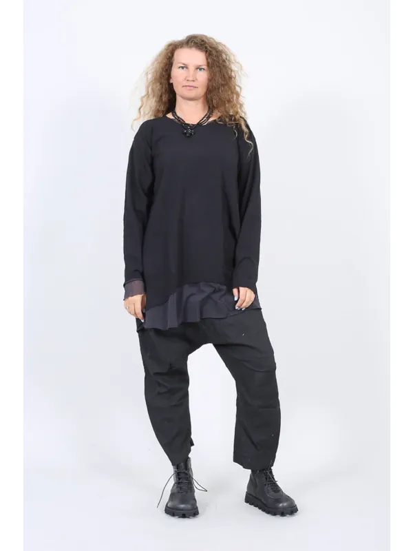 Rundholz Black Label - Oversize-tunika mit mesh - 2263510503 - Stilecht - Bild 1