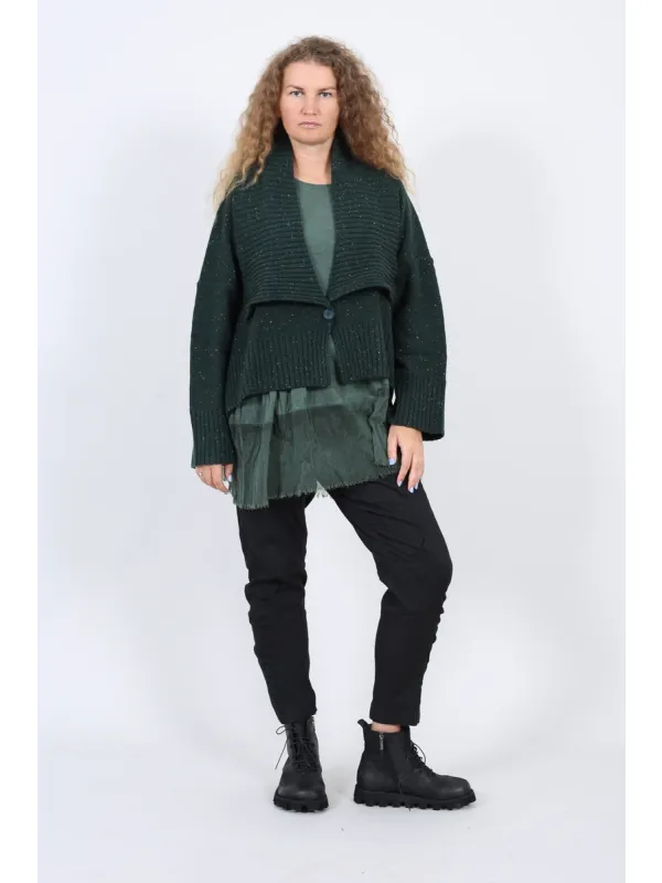 Rundholz Black Label - Oversized Wool Cardigan - 2263627101 - Stilecht - Image 8