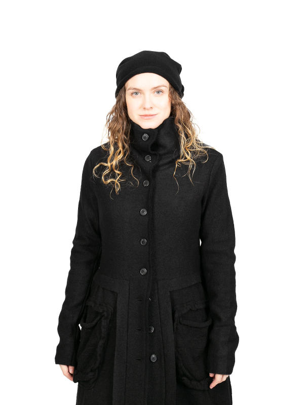 Rundholz - Écharpe Col Bonnet Cachemire Noir - 2241364607