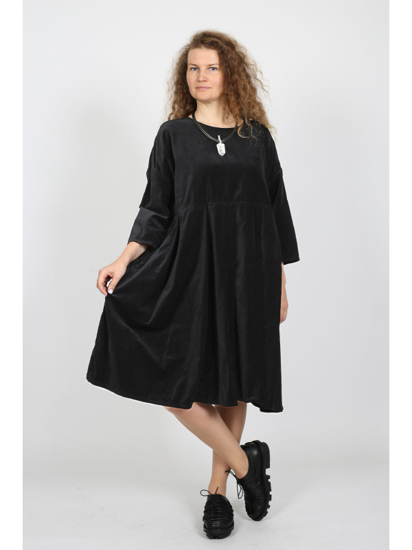 Privatsachen - Tunique - löflernen - velours de coton - 252073-caviar - Stilecht - Image 6