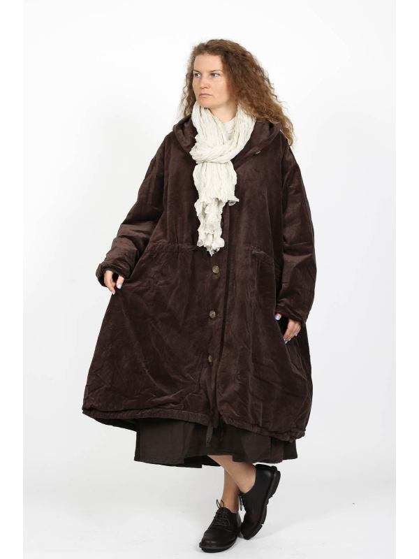 Privatsachen - Manteau - plaisir de berge - velours matelassé - 252182-choco - Stilecht - Image 1