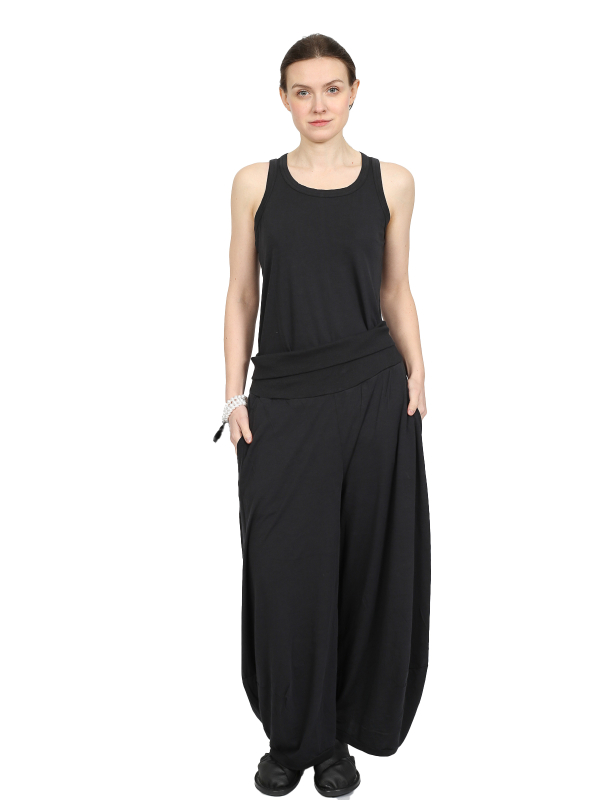 Рундгольц Black Label - брюки-баллоны с широким поясом - черный - 1253260101