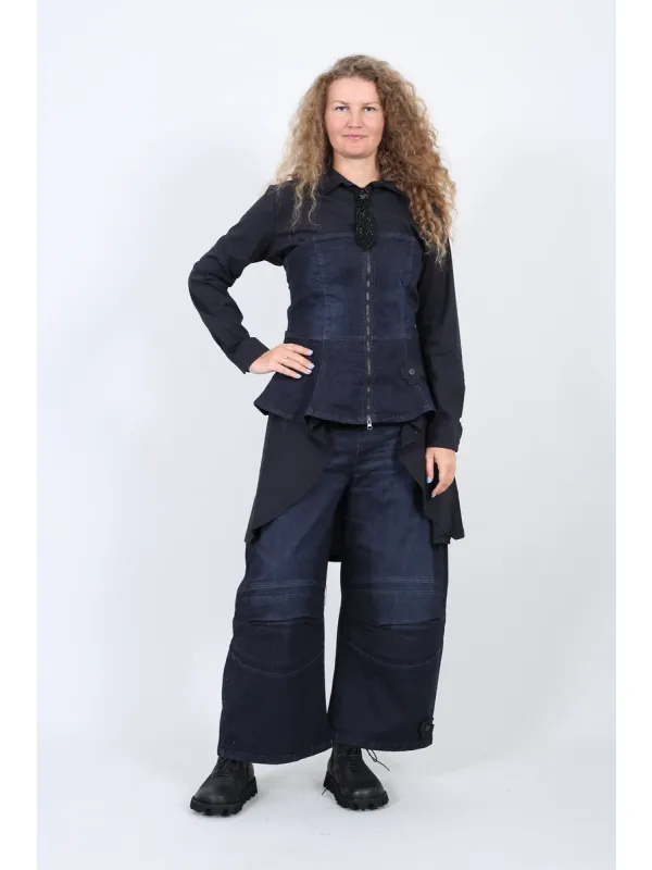 Pluslavie (Plü) - Trägerloses Denim-Bustier-Top - 4037 - Stilecht - Bild 1