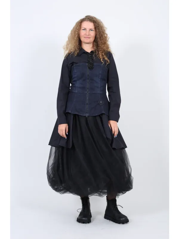 Pluslavie (Plü) - Trägerloses Denim-Bustier-Top - 4037 - Stilecht - Bild 1