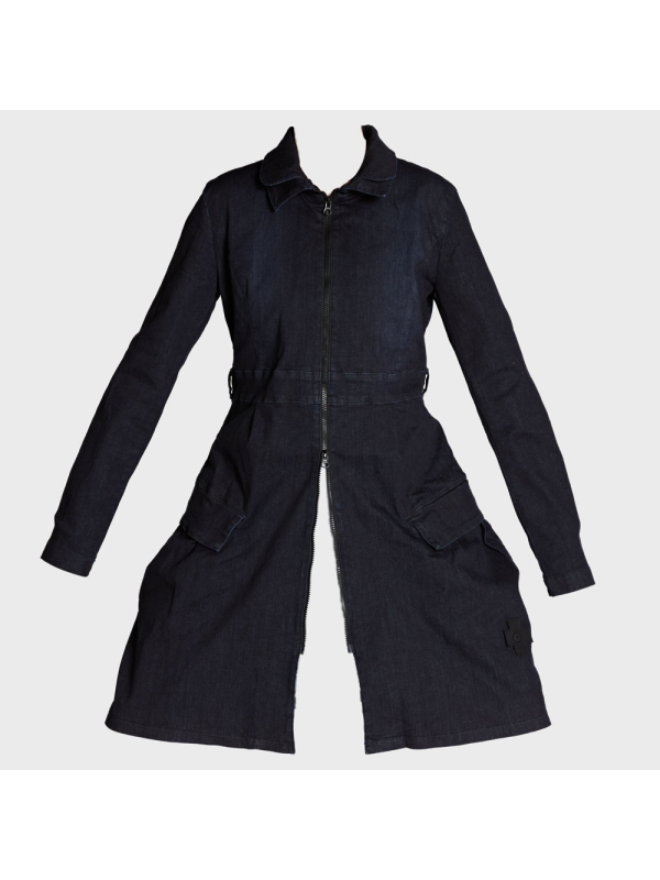 Pluslavie (Plü) - Denim-Jacke im Midi-Look - 8066 - Stilecht - Bild 1