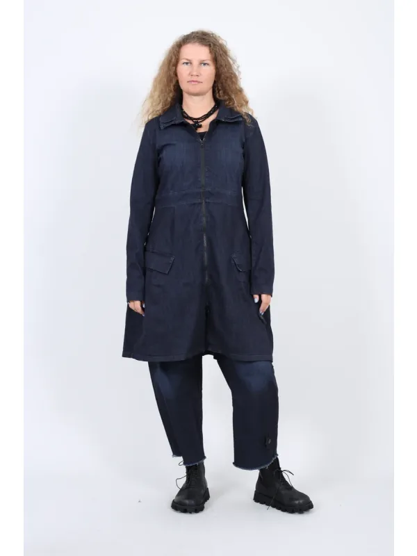 Pluslavie (Plü) - Denim-Jacke im Midi-Look - 8066 - Stilecht - Bild 2