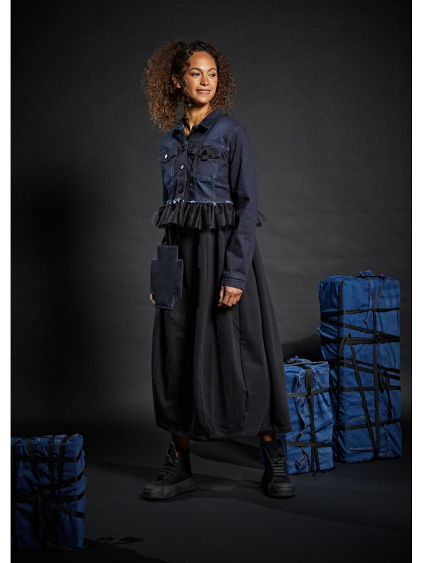 Pluslavie (Plü) - Cocoon-Sweatkleid Midi - 1161 - Stilecht - Bild 2