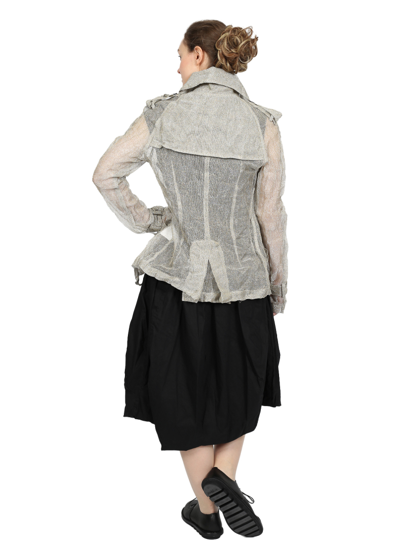 Rundholz - Hip-length silver gold mesh jacket - 1251181104