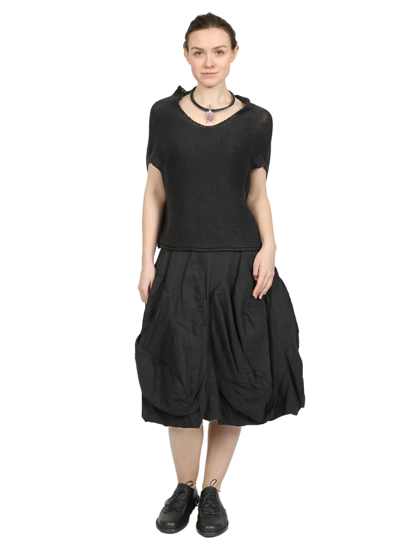 Rundholz - Hüftlanger leinen strick pullover - 1251320701