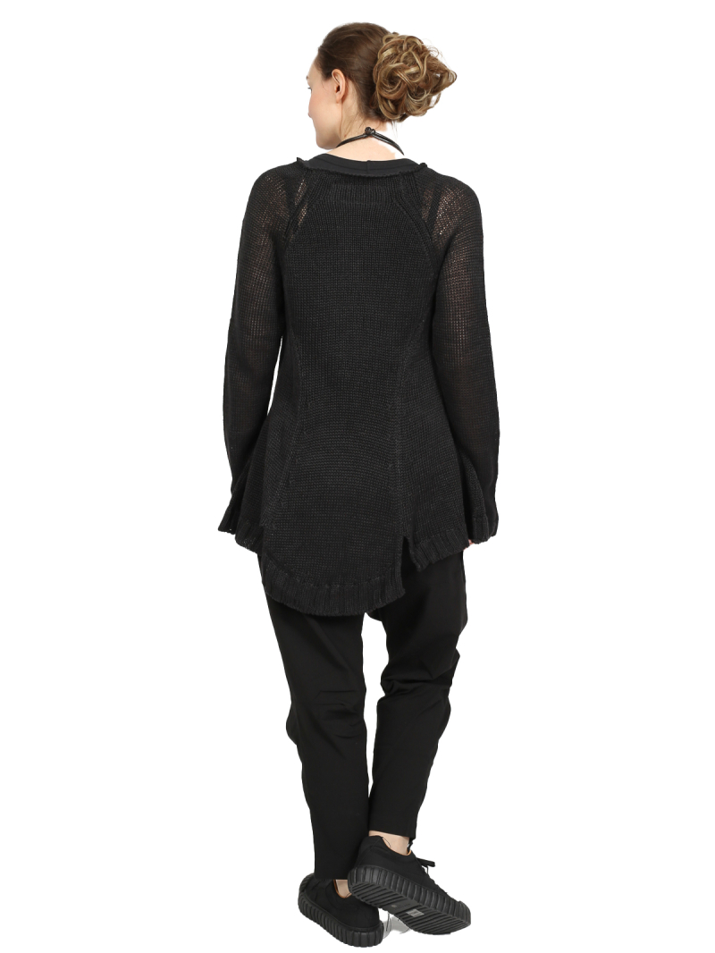 Rundholz DIP - Fitted linen knit sweater - 1252440702