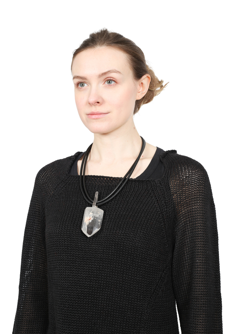 Rundholz DIP - Fitted linen knit sweater - 1252440702