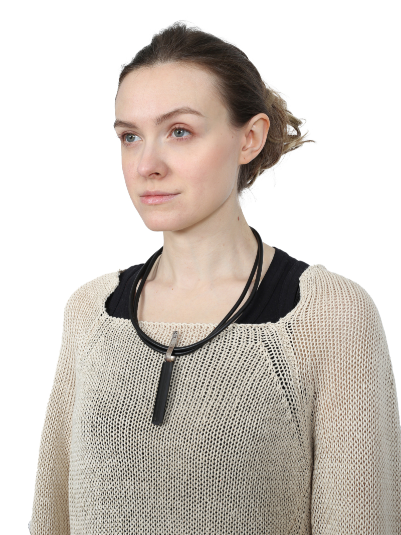 Rundholz DIP - Fitted linen knit sweater - 1252440702