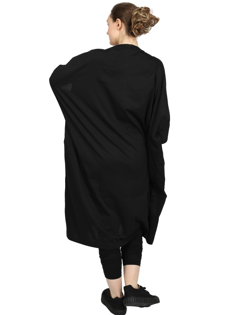 Rundholz - Gerades weites baumwoll jersey kleid - 1251300901