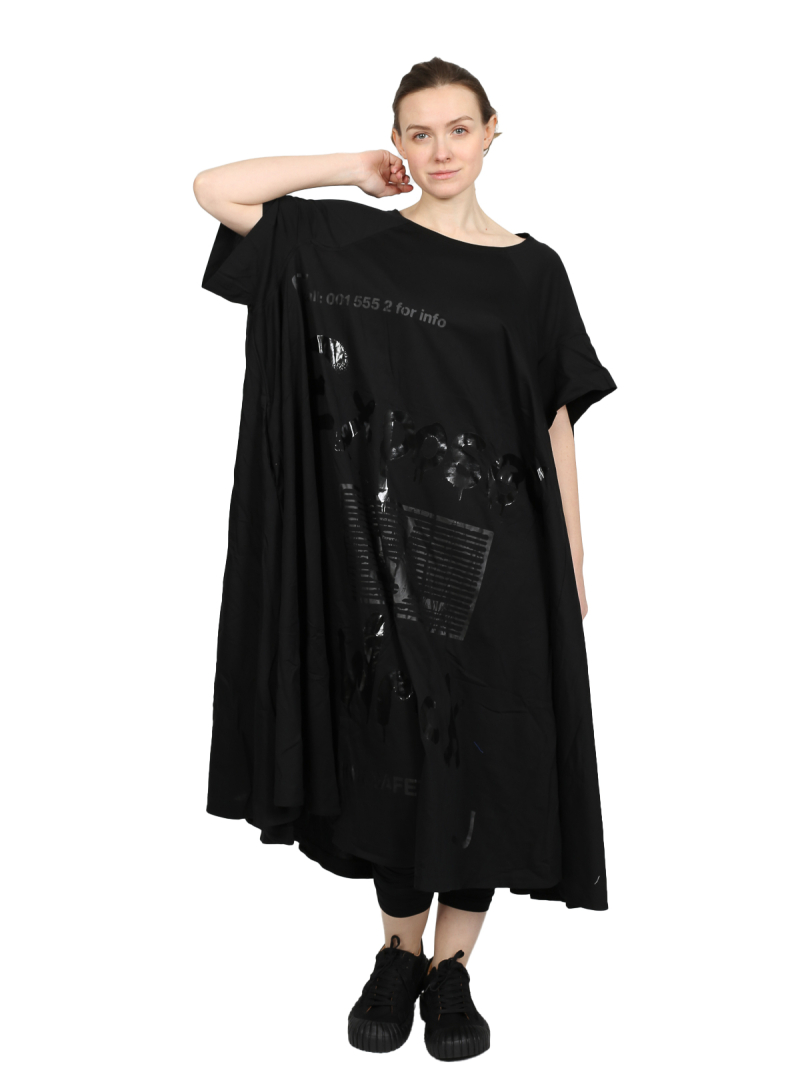 Rundholz DIP - dress - black-black print - 1252300908