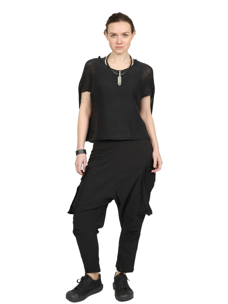 Rundholz Black Label - Slim cotton twill stretch pants - 1253390123