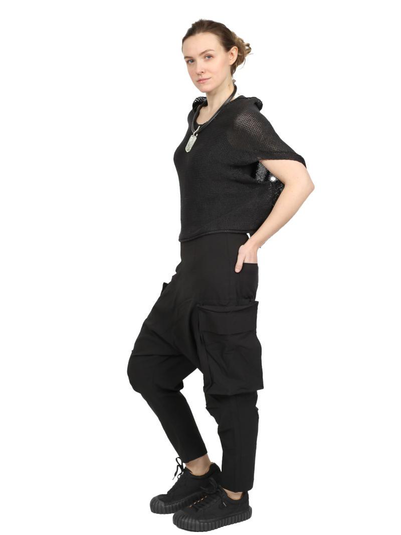 Rundholz Black Label - Slim cotton twill stretch pants - 1253390123