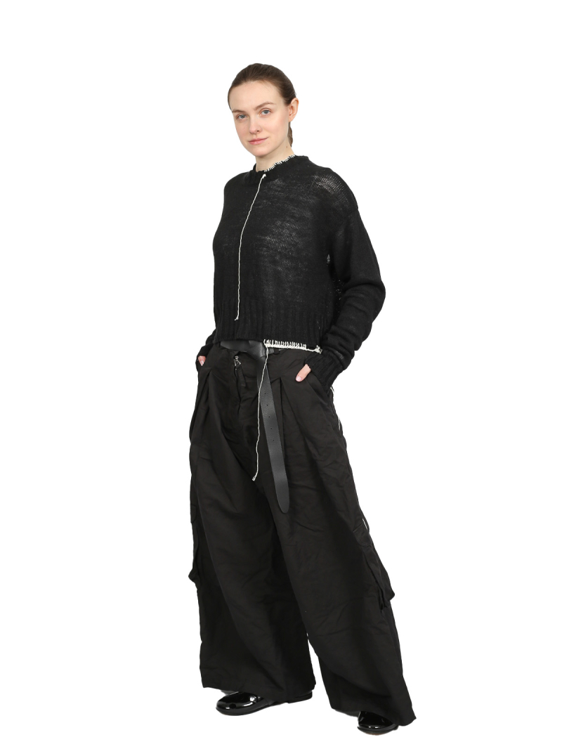 Serien°umerica - Boxy sweater - Black - ser-5154