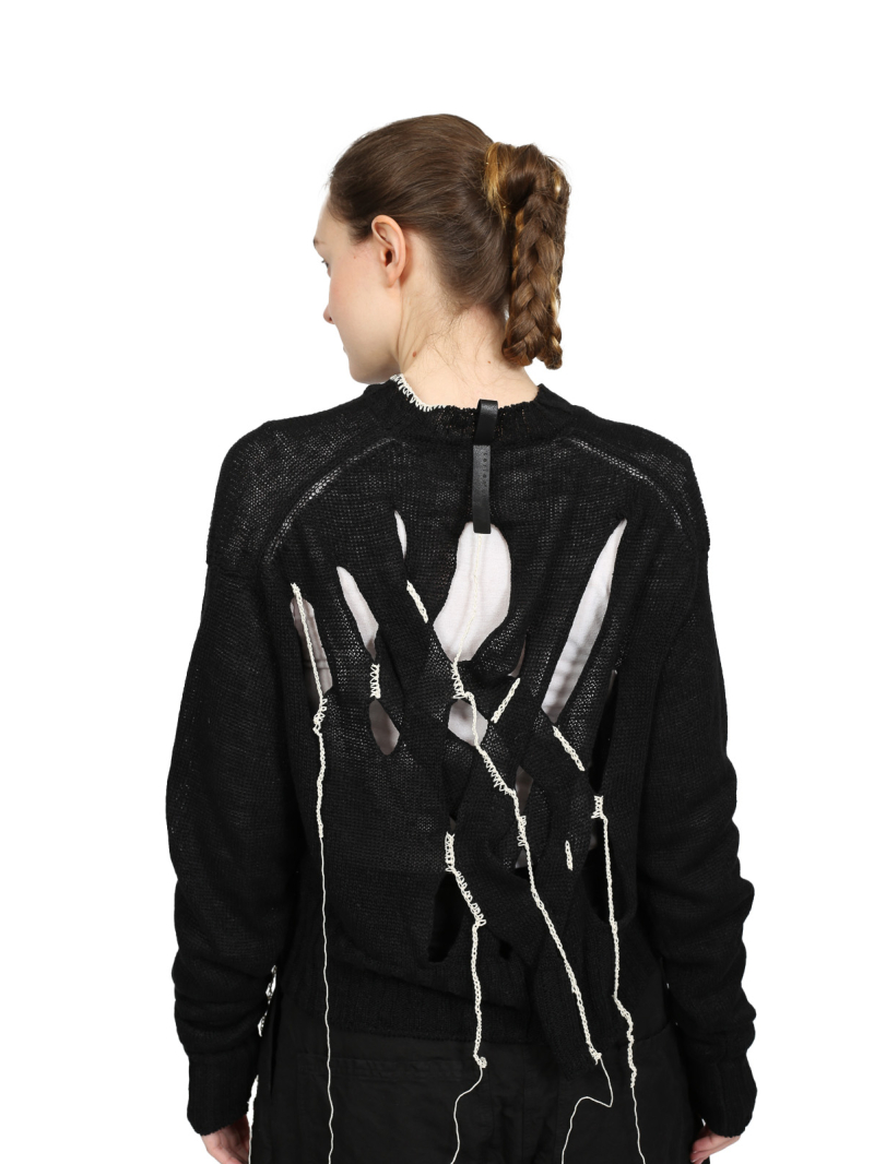 Serien°umerica - Boxy sweater - Black - ser-5154