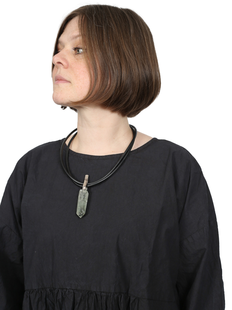 Privatsachen - Vanmeer dress - Noise cotton - Caviar - 252180