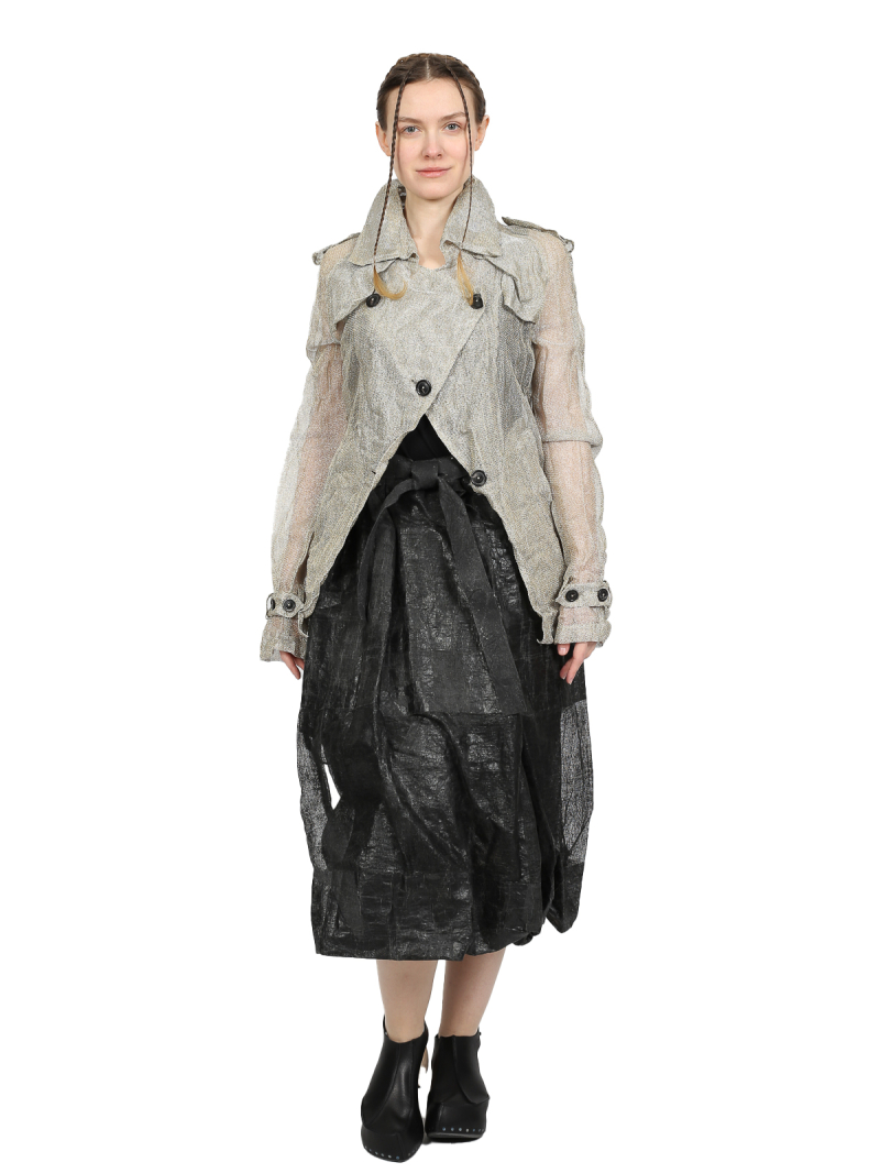 Rundholz - Hip-length silver gold mesh jacket - 1251181104