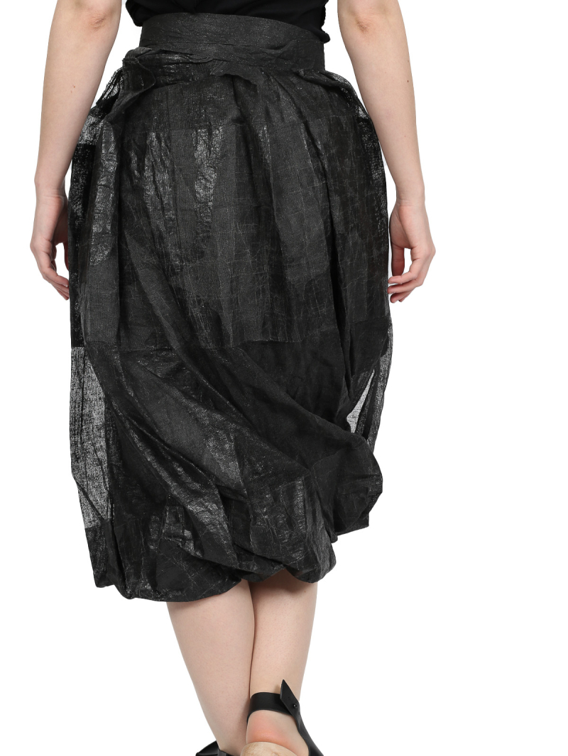 Rundholz - Weites baumwoll stretch mesh kleid - 1251050917