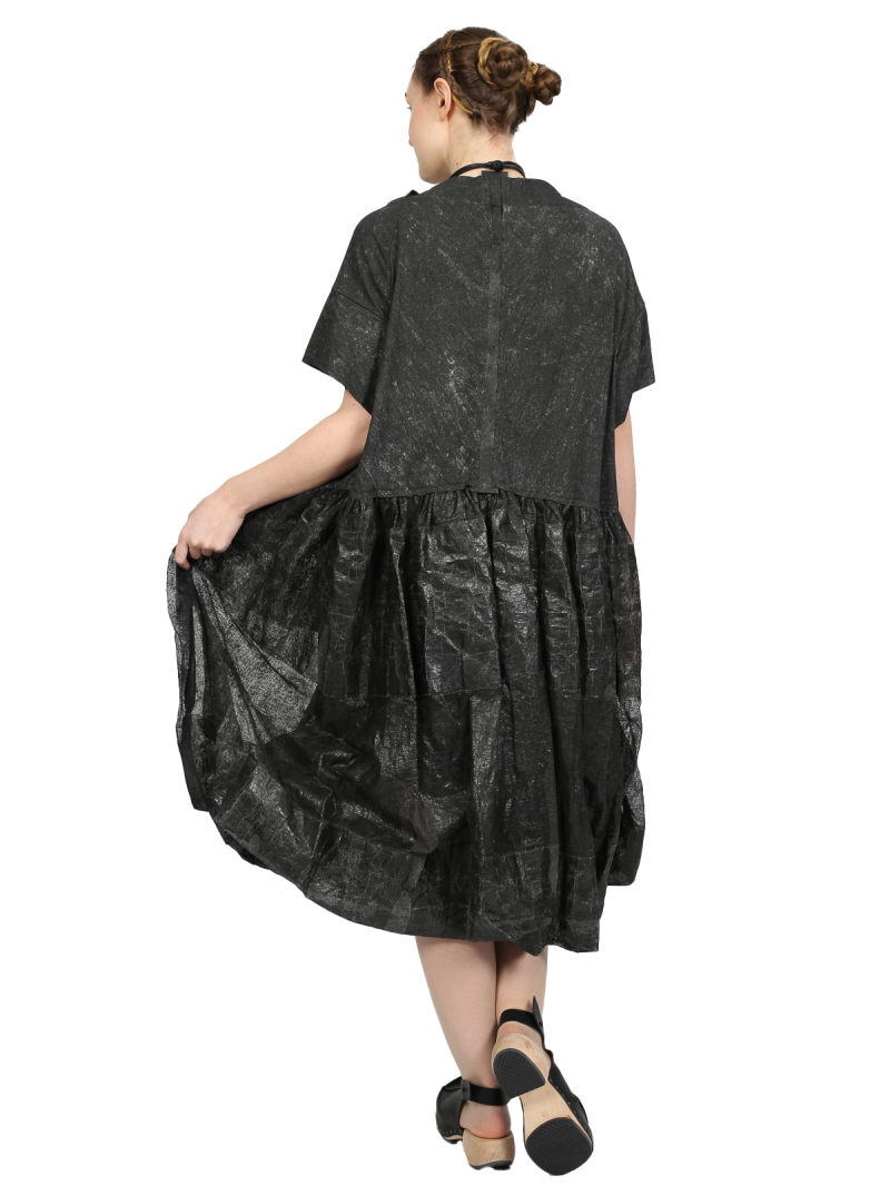 Rundholz - Weites baumwoll stretch mesh kleid - 1251050917