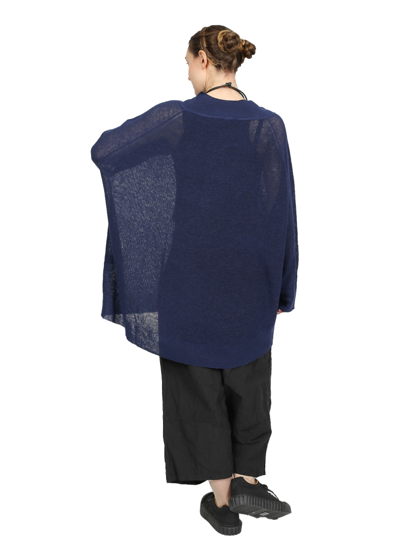 Rundholz Black Label - Mittellange leinen viskose stricktunika - 1253287002