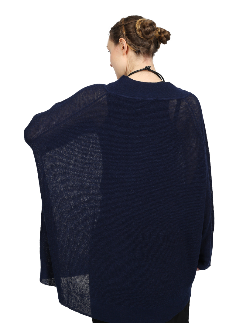 Rundholz Black Label - Mittellange leinen viskose stricktunika - 1253287002