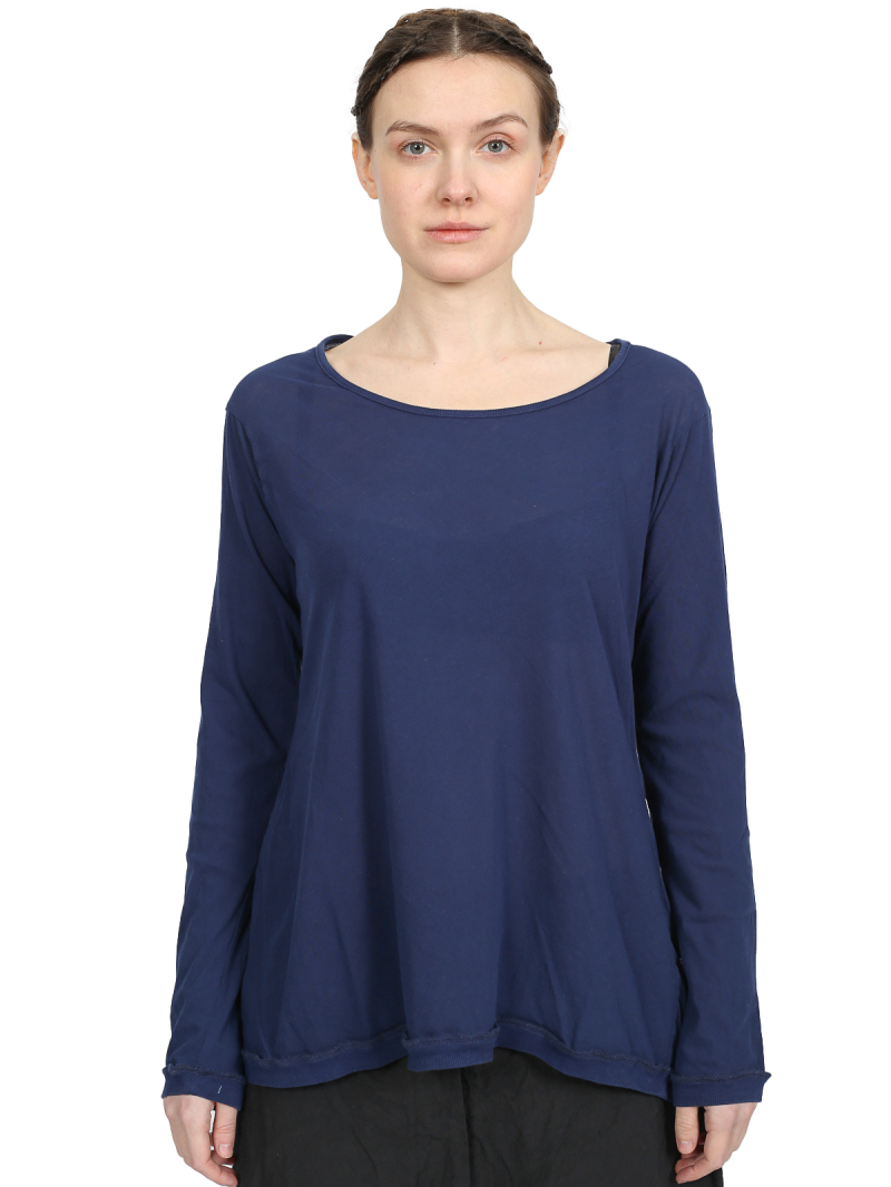 Rundholz Black Label - Hip-length cotton jersey t-shirt - 1253230507