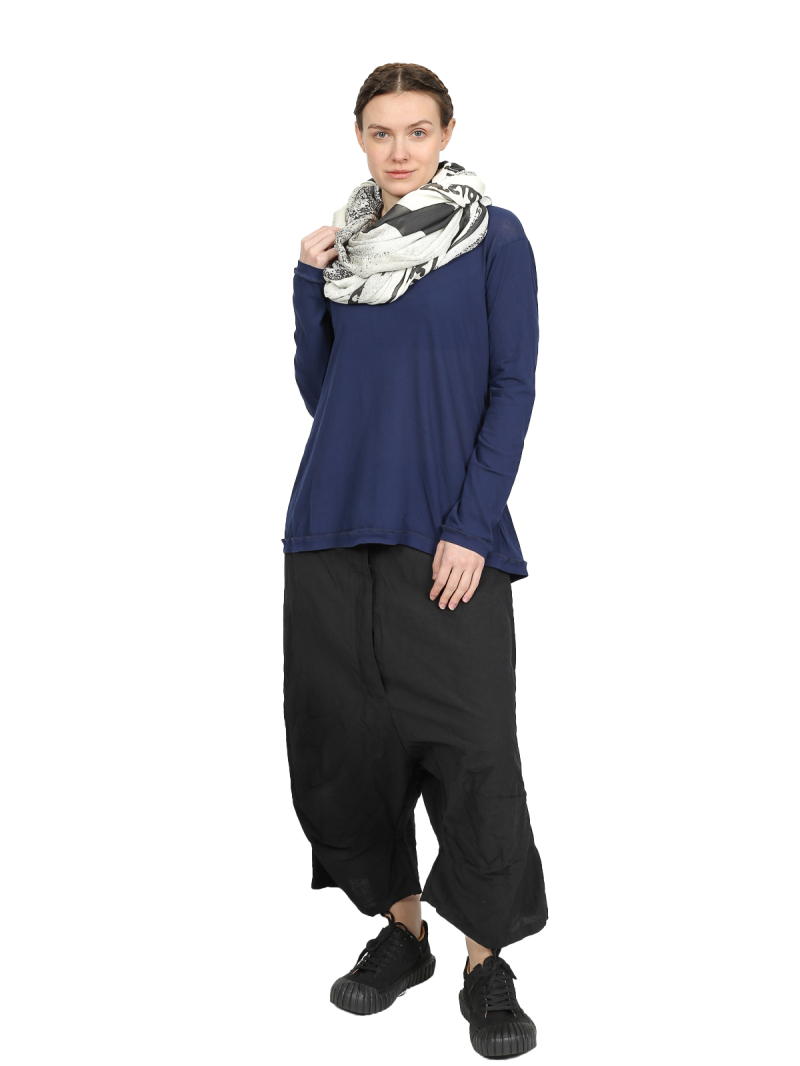 Rundholz Black Label - Hip-length cotton jersey t-shirt - 1253230507