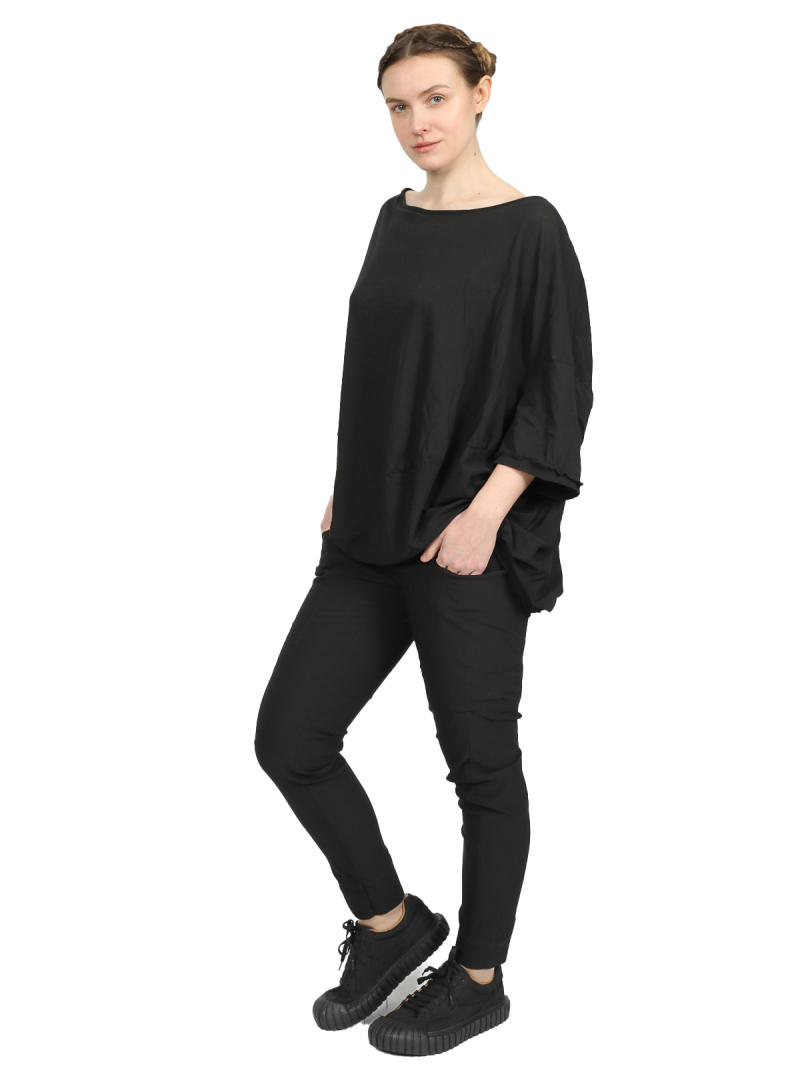 Rundholz Black Label - Straight narrow cotton stretch pants - 1253220117