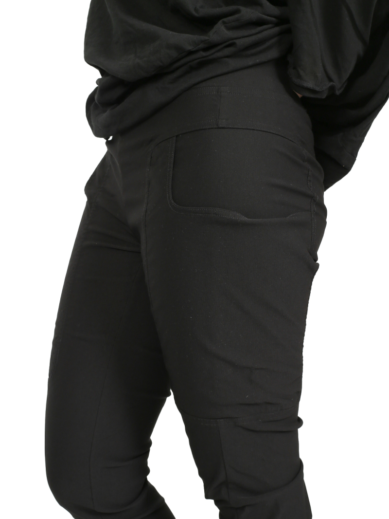 Rundholz Black Label - Straight narrow cotton stretch pants - 1253220117
