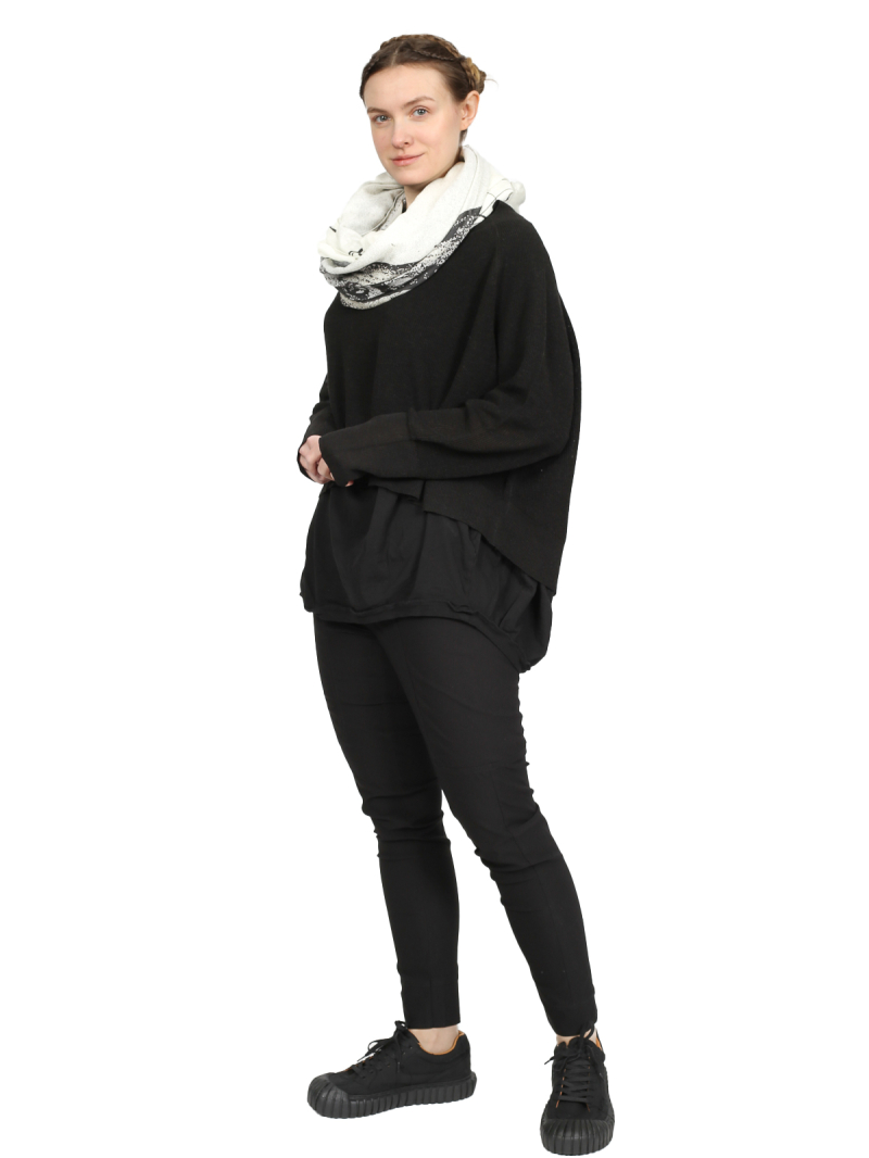 Rundholz Black Label - Straight narrow cotton stretch pants - 1253220117