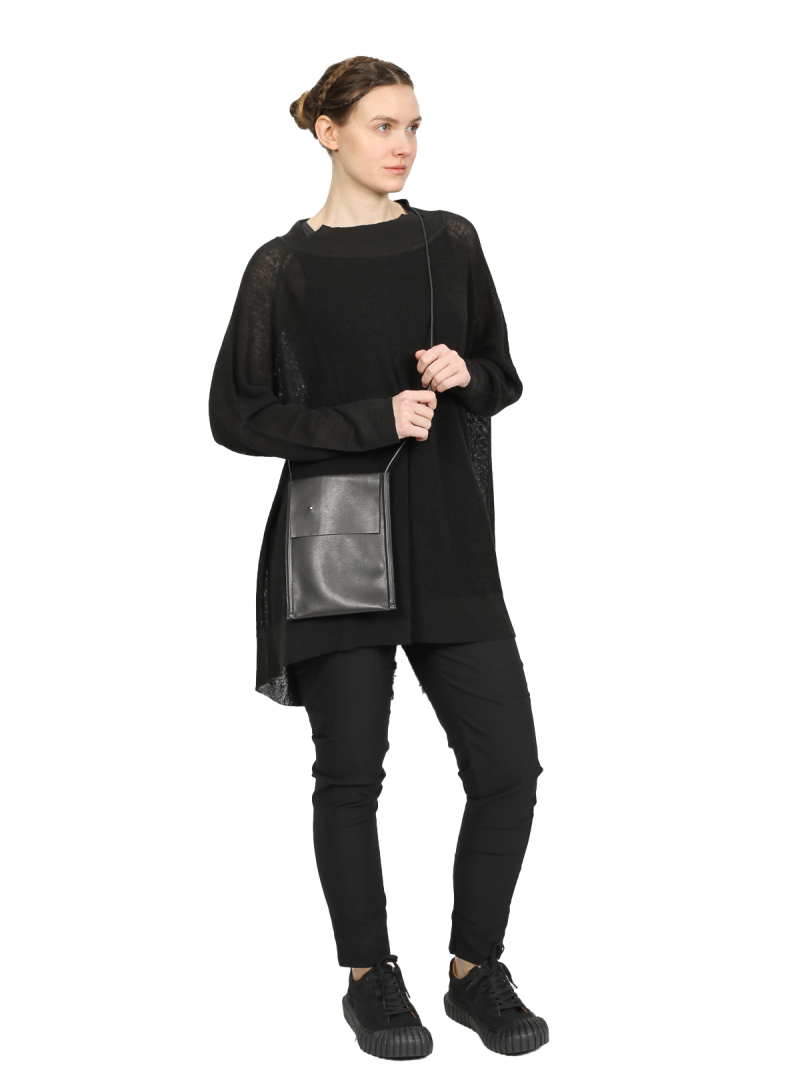 Rundholz Black Label - Mittellange leinen viskose stricktunika - 1253287002