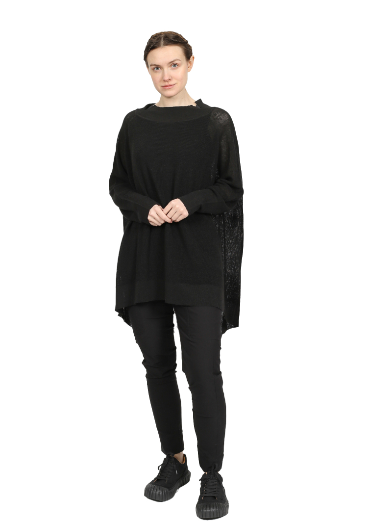 Rundholz Black Label - Mittellange leinen viskose stricktunika - 1253287002