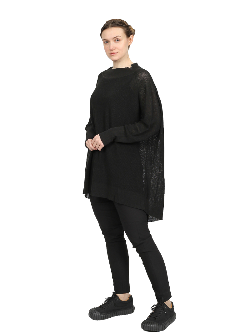 Rundholz Black Label - Mittellange leinen viskose stricktunika - 1253287002