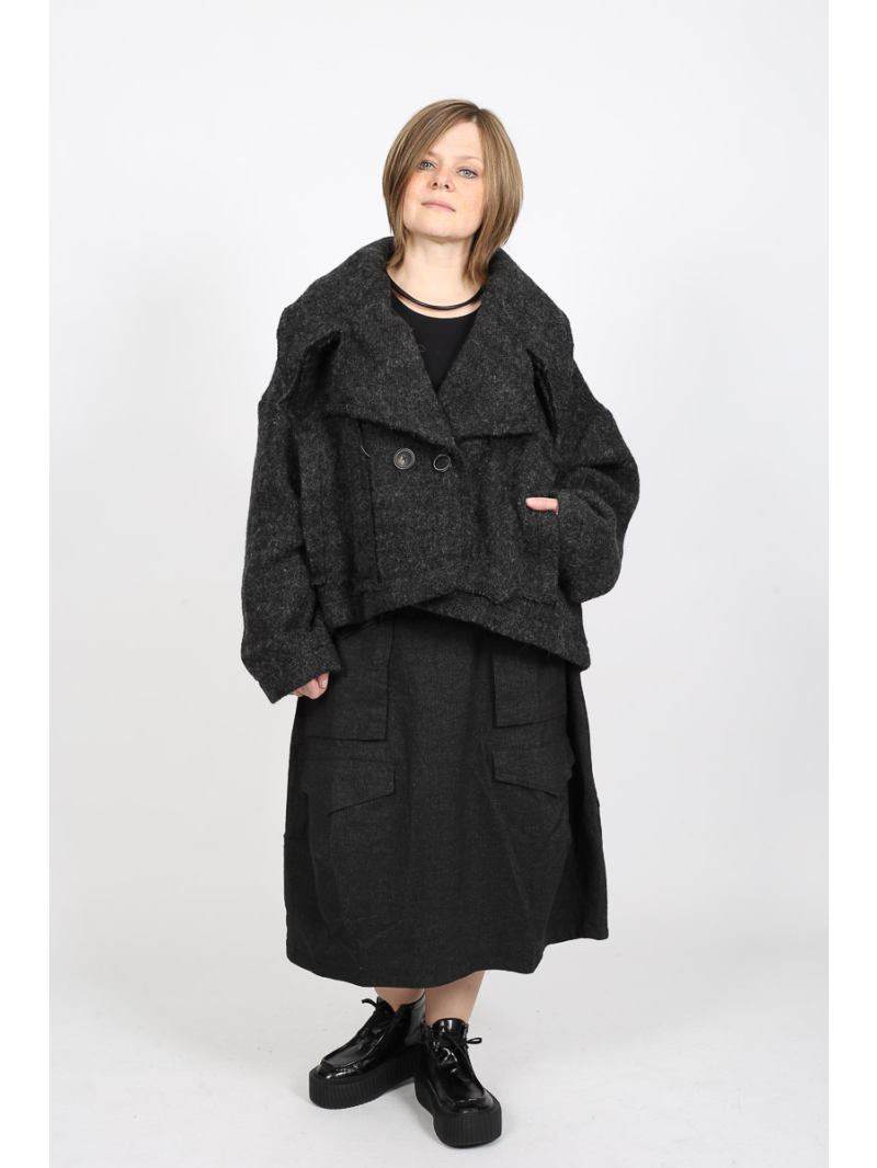 Rundholz - Ausgestellte Wollmix Jacke - 2251121102